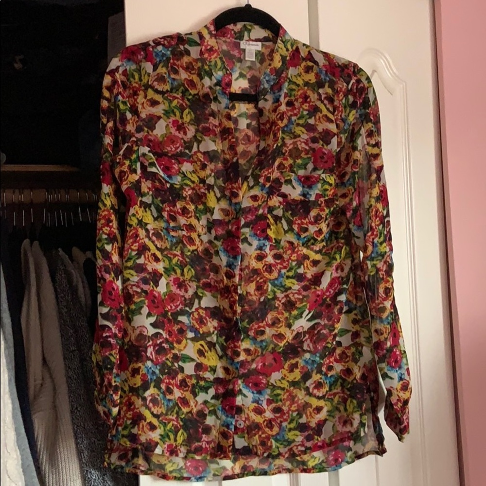2/$20 Dynamite Floral Blouse